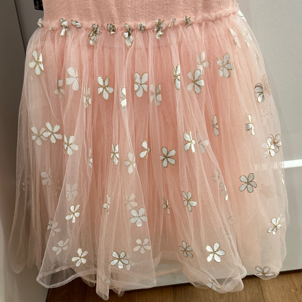 Floral Pink Kids Casual Dress - Picture 6 of 7